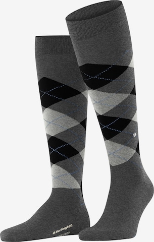 BURLINGTON Knee High Socks 'Edinburgh' in Grey: front