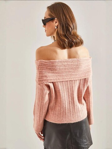 Bianco Lucci Pullover in Pink