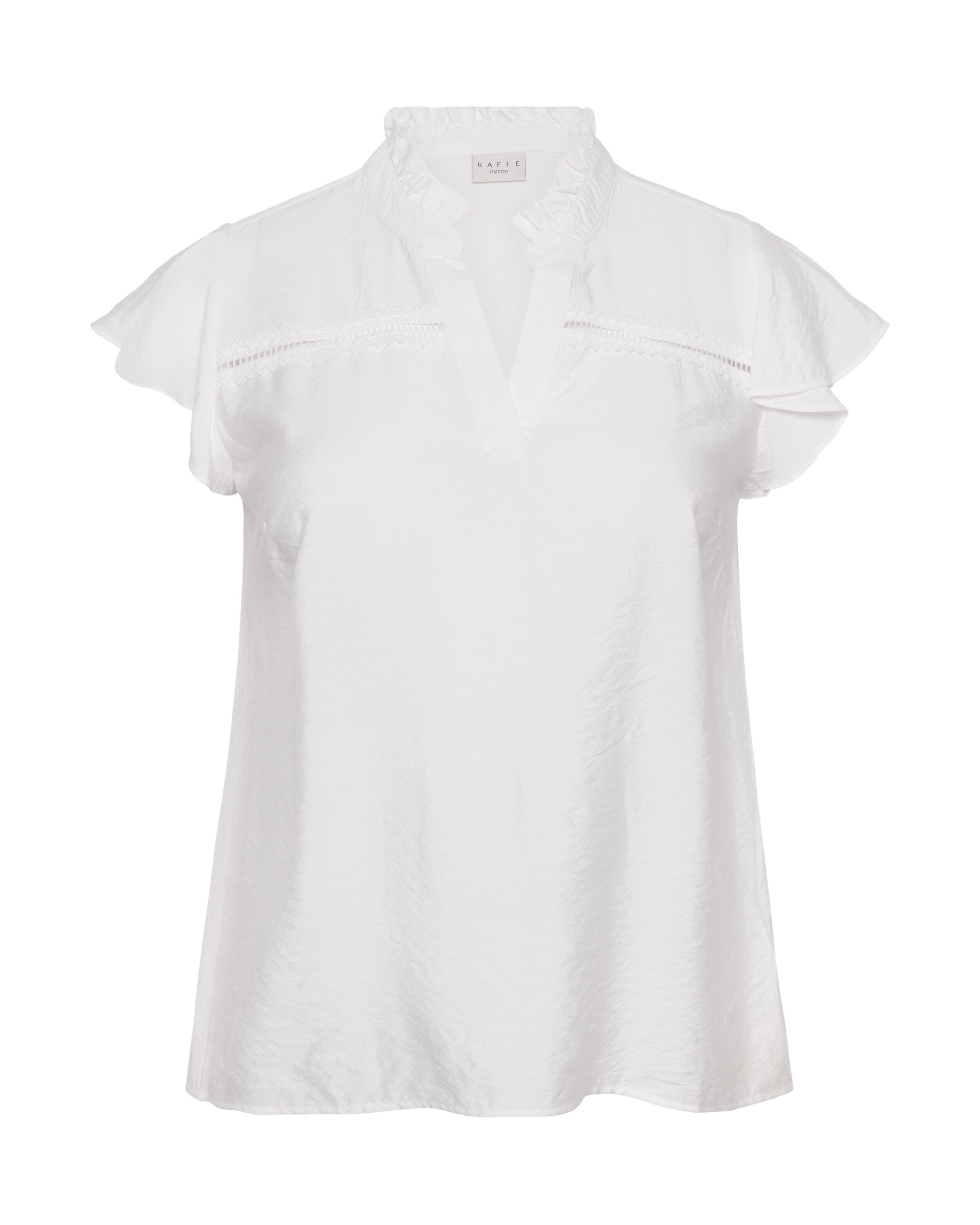 KAFFE CURVE Bluse 'KCronja' i hvid: forside