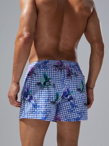 SEOBEAN Badeshorts 'Bird' in Blau