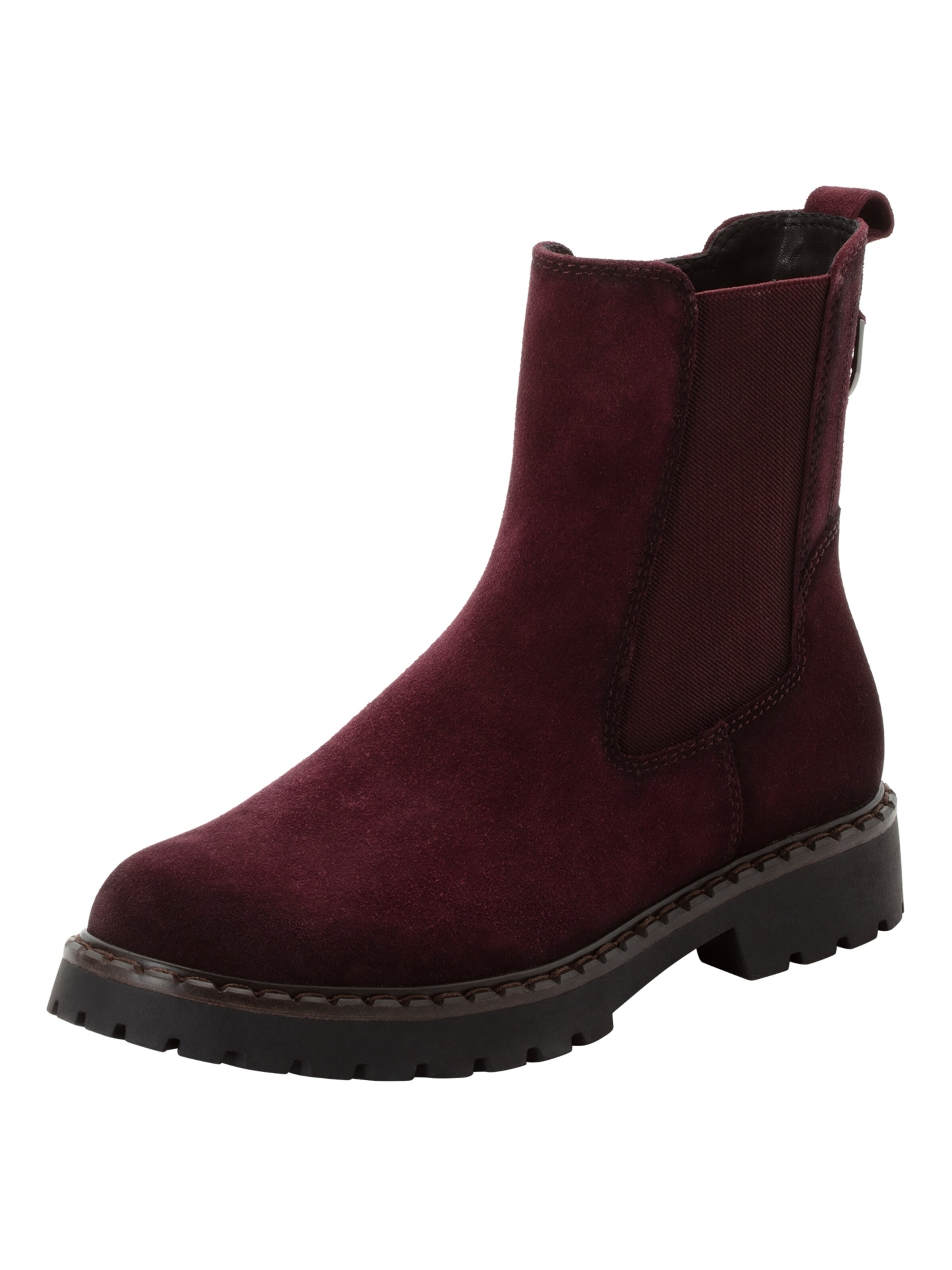Bottines Tamaris en rouge : devant