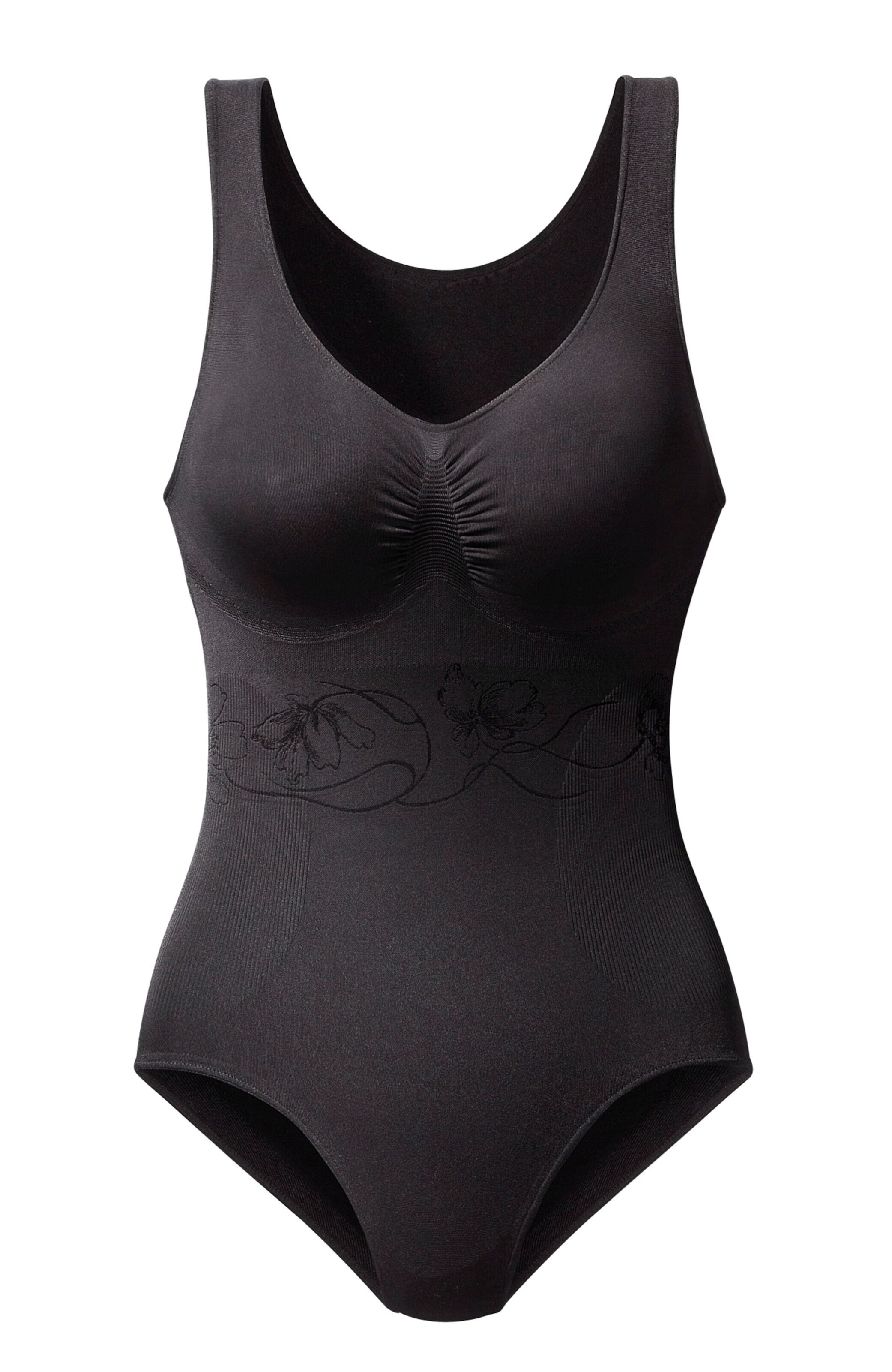 LASCANA Alakformáló body - fekete: elől