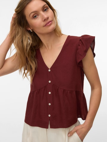 VERO MODA Blouse 'VMMYMILO' in Rood: voorkant