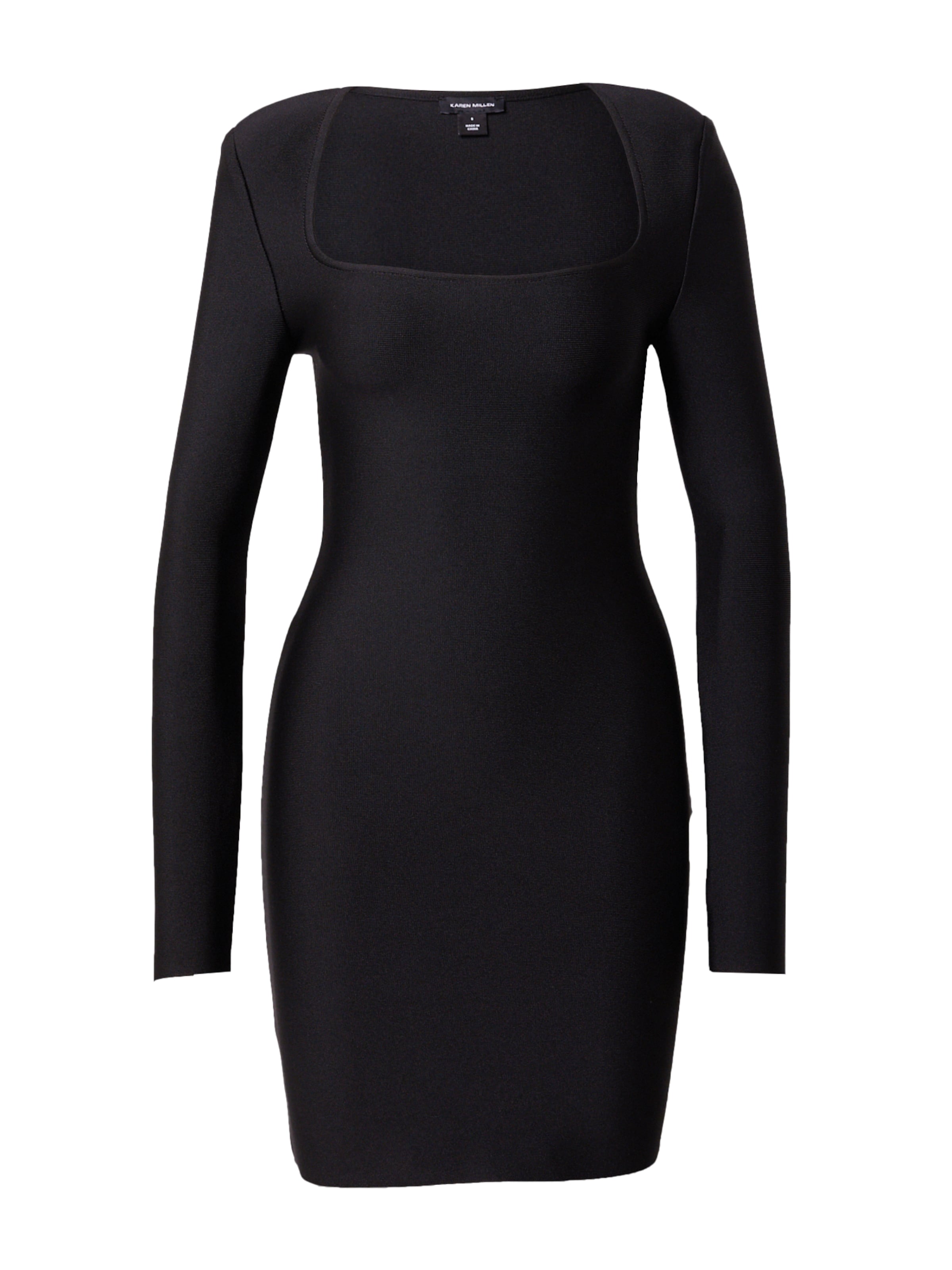 Rochie de la Karen Millen pe negru: față