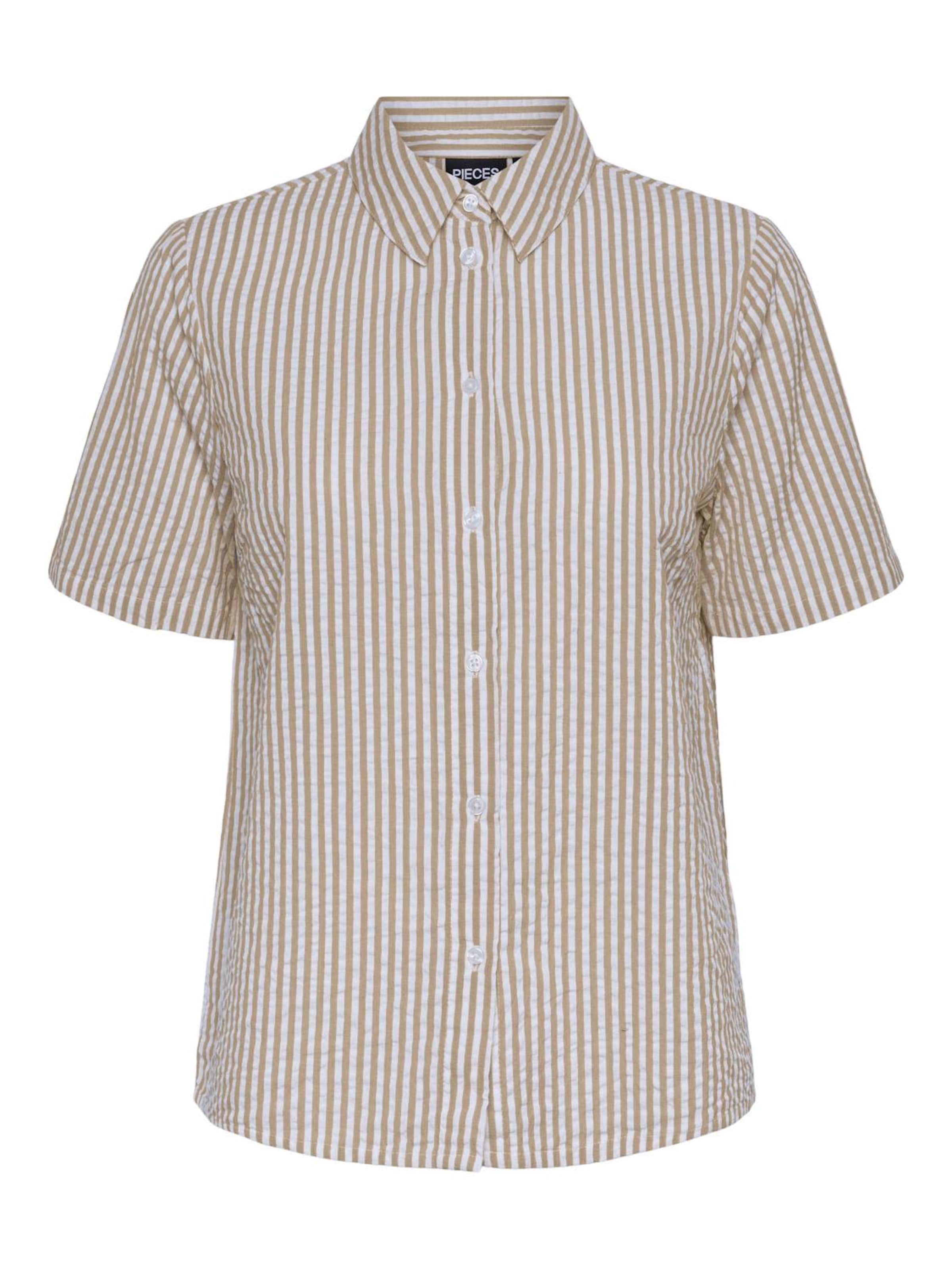 PIECES Блузка 'PCSally' в Бежевый: спереди