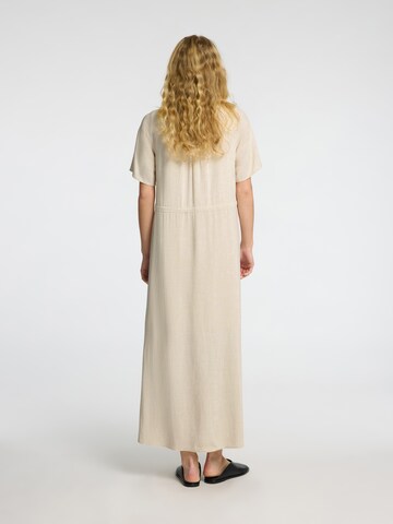 SELECTED FEMME Shirt dress 'SLFVIVA-DAMINA' in Beige