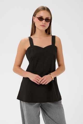 SOAKED IN LUXURY Top 'Noelle' in Zwart: voorkant