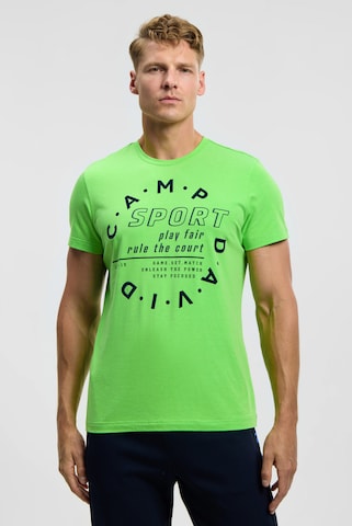 CAMP DAVID Shirt in Green: front