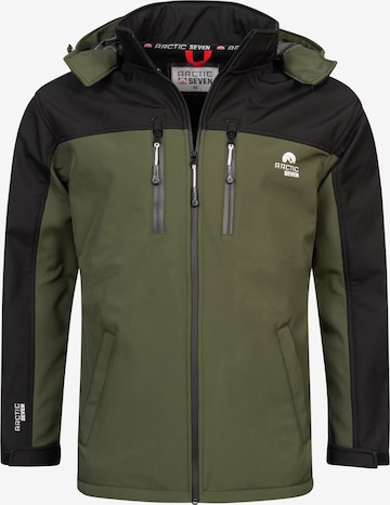 Arctic Seven Performance Jacket in Black: front