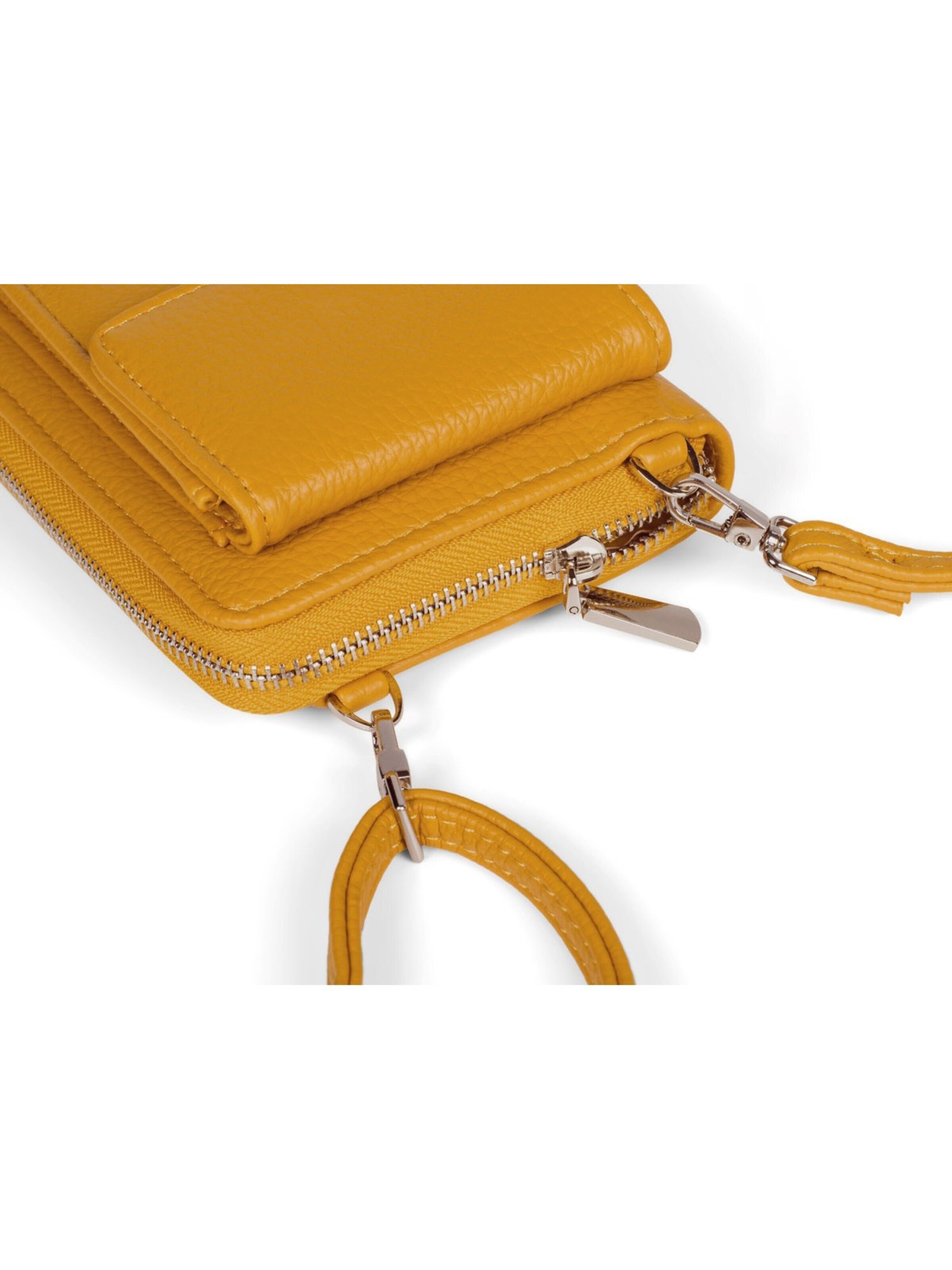 styleBREAKER Crossbody bag 'Umhängetasche mit Handyfach und RFID Schutz' in Yellow