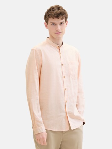 TOM TAILOR Regular fit Button Up Shirt in Orange