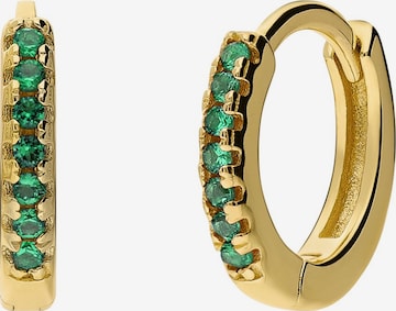 Boucles d'oreilles Lucardi en or : devant