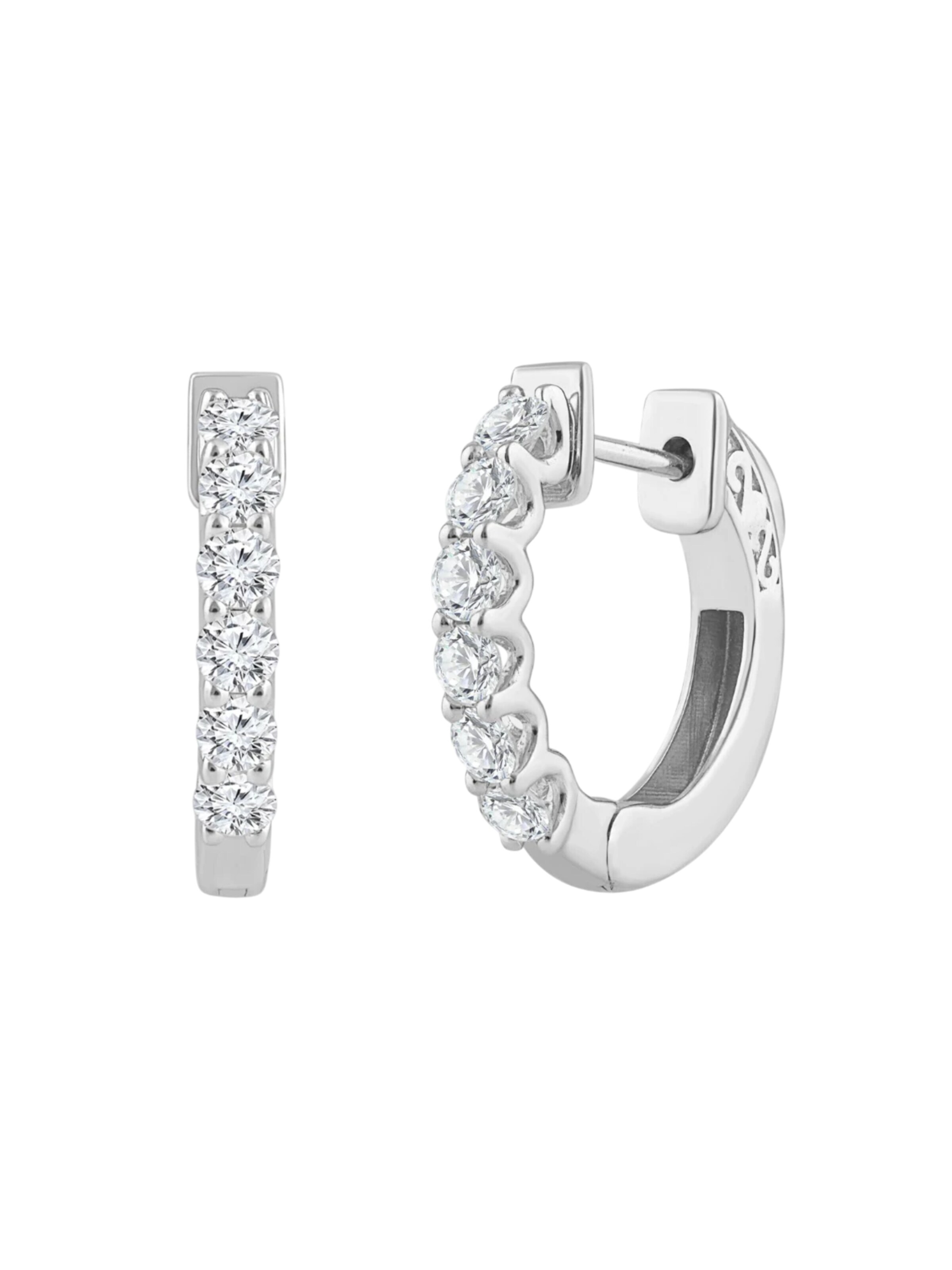ETHISHER DIAMANTEN Earrings in Silver: front