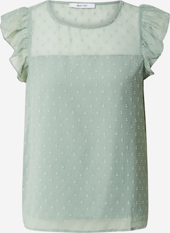 ABOUT YOU Blouse 'Polly' in Groen: voorkant