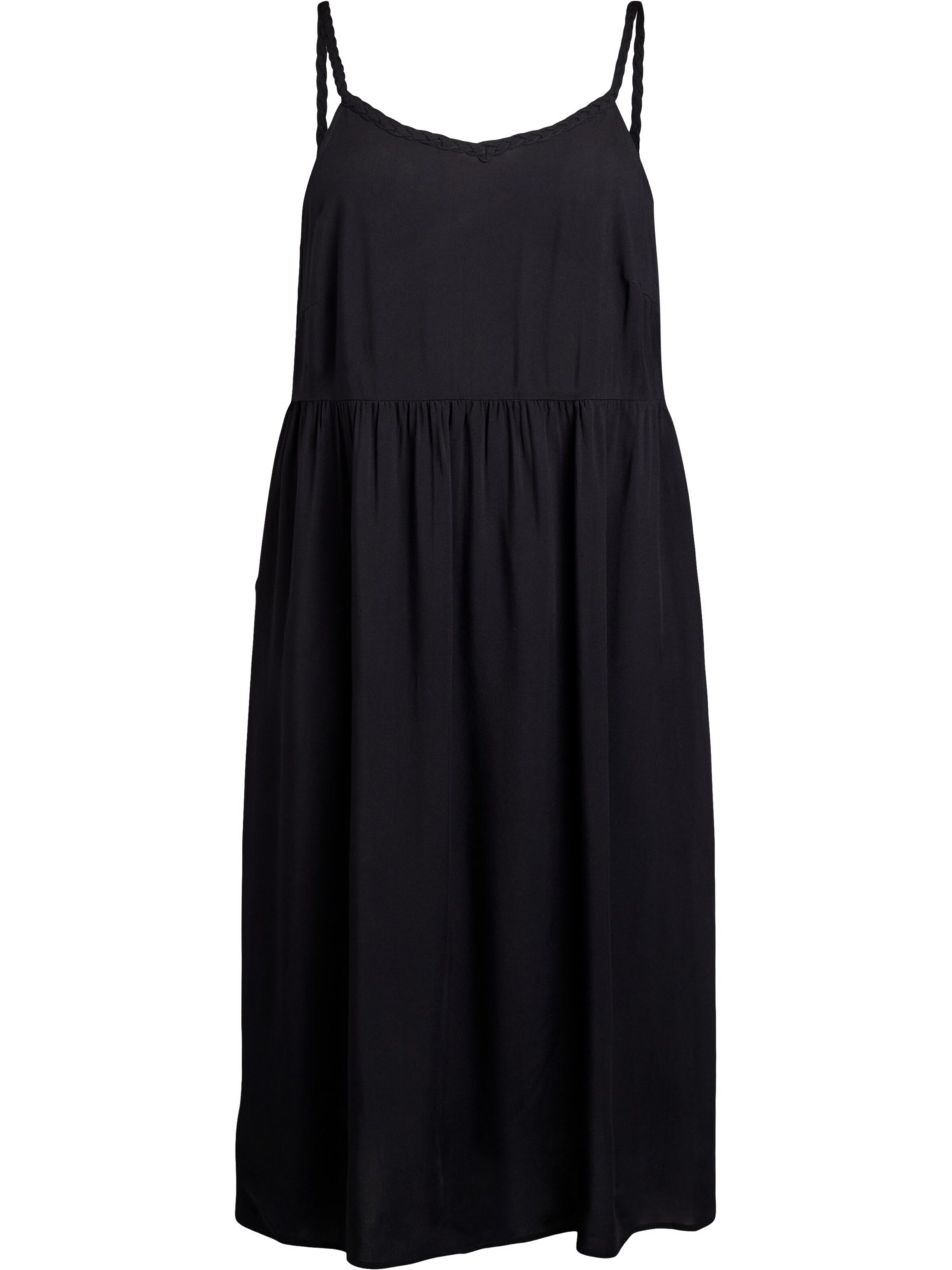 Zizzi Kleid 'CASA' in Schwarz: Vorderseite