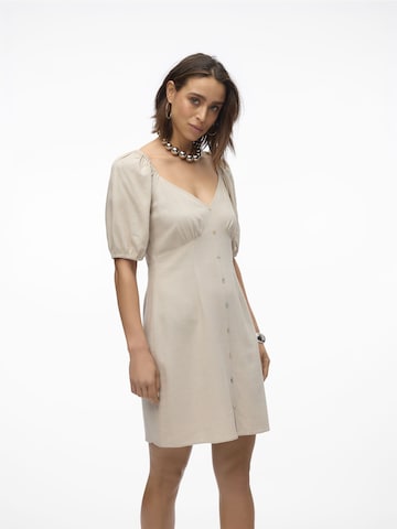 VERO MODA Shirt Dress 'Mymilo' in Grey: front