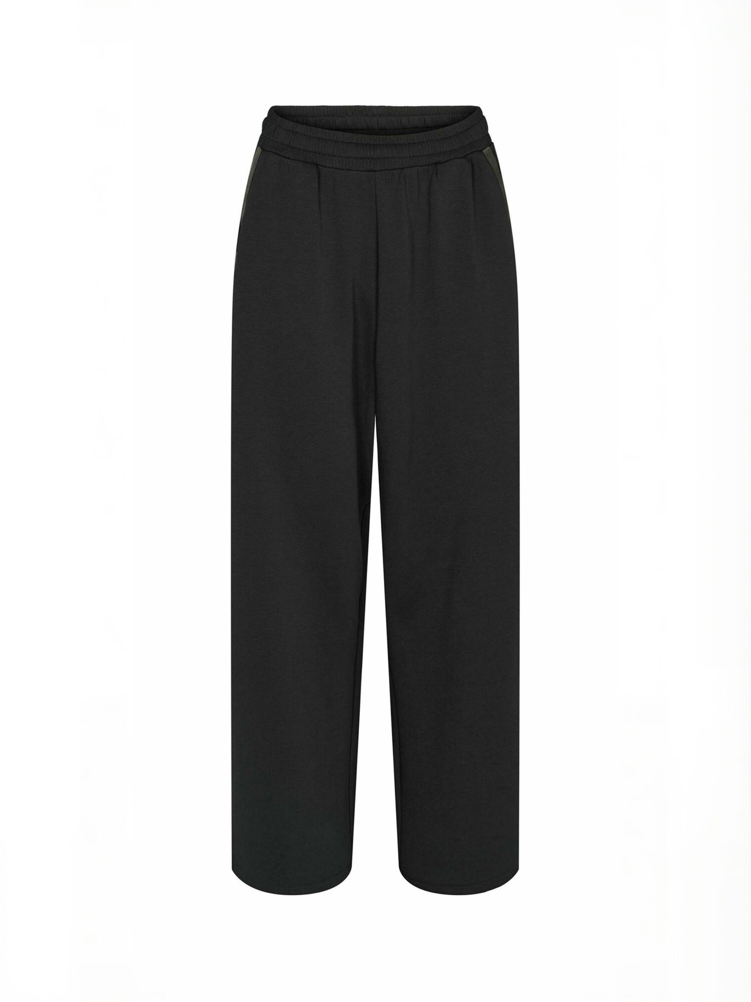 KAPPA Regular Pants ' Logo Sany ' in Black: front