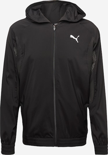 PUMA Chaqueta deportiva en negro / blanco, Vista del producto