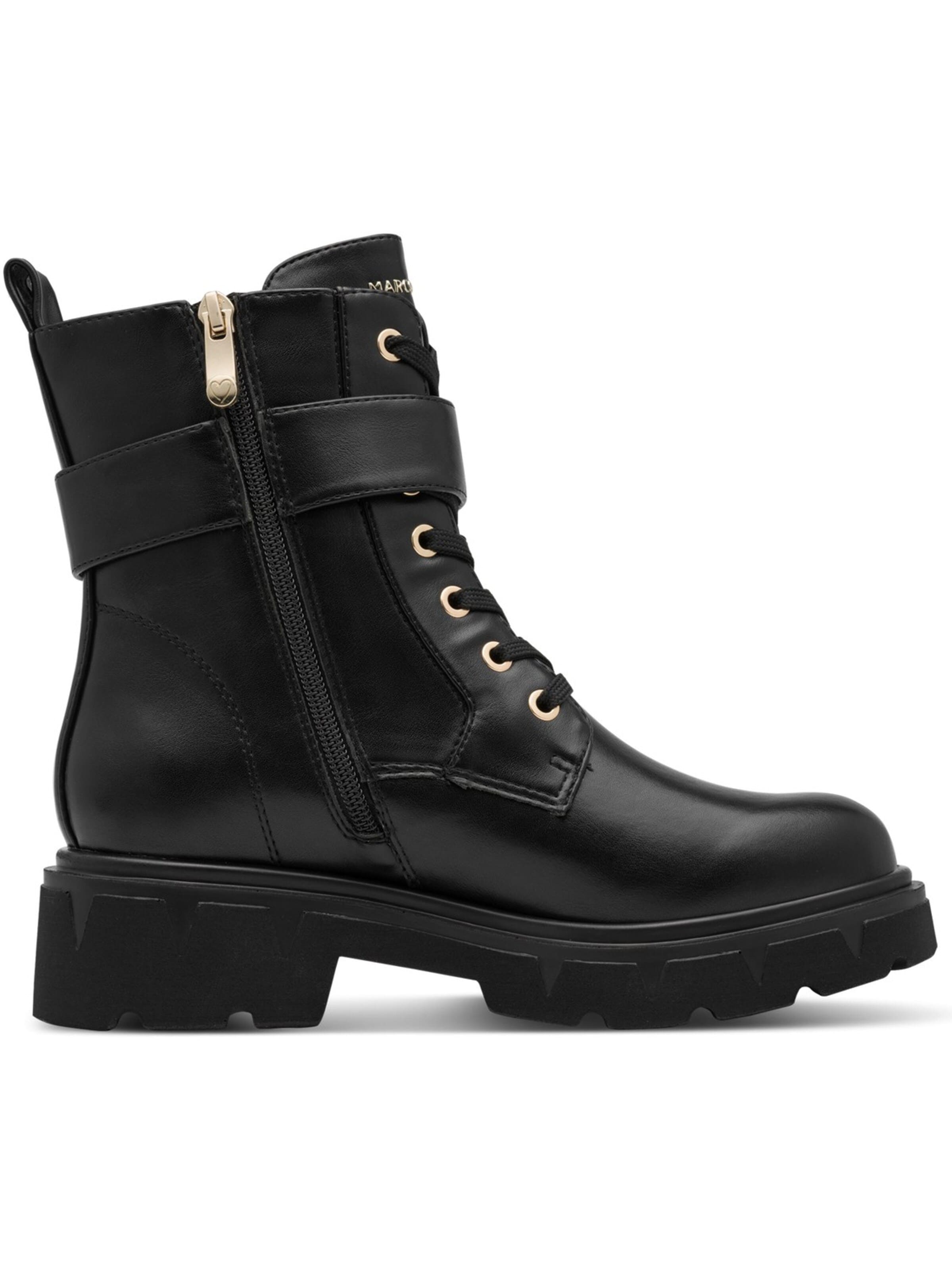 MARCO TOZZI Lace-Up Ankle Boots in Black