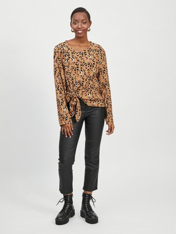 VILA Shirt 'KITTIE' in Brown