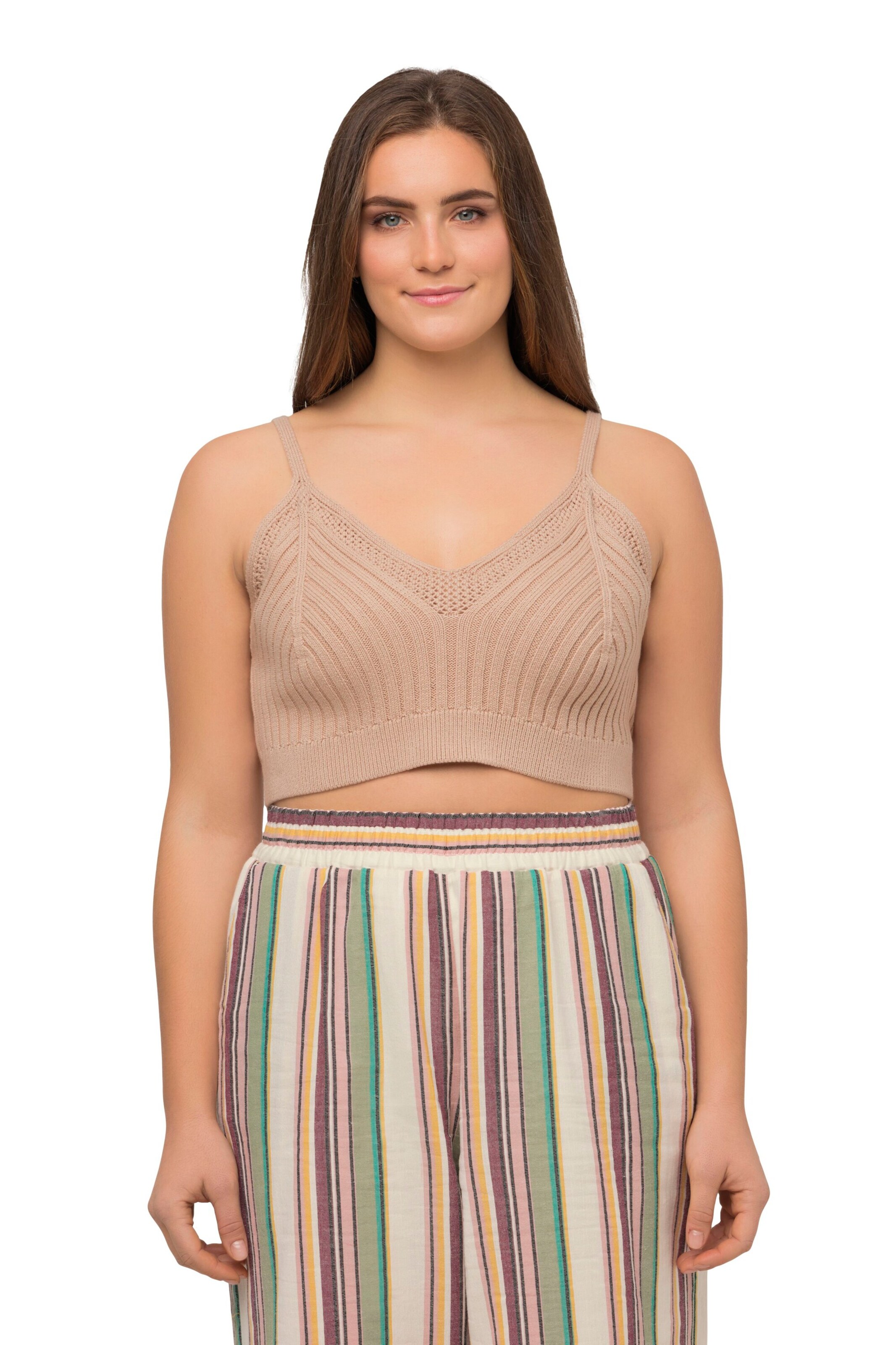 Ulla Popken Top in Beige: Vorderseite