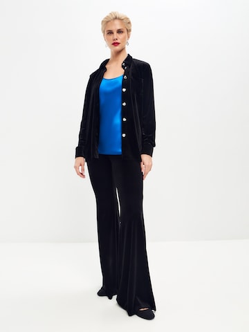 Serena Silueta Blouse 'Velvet Shirt' in Zwart