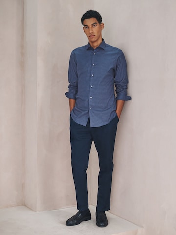 Next Slim fit Button Up Shirt in Blue
