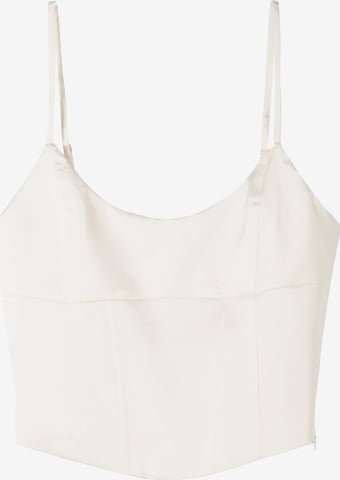 BershkaTop - bež boja: prednji dio