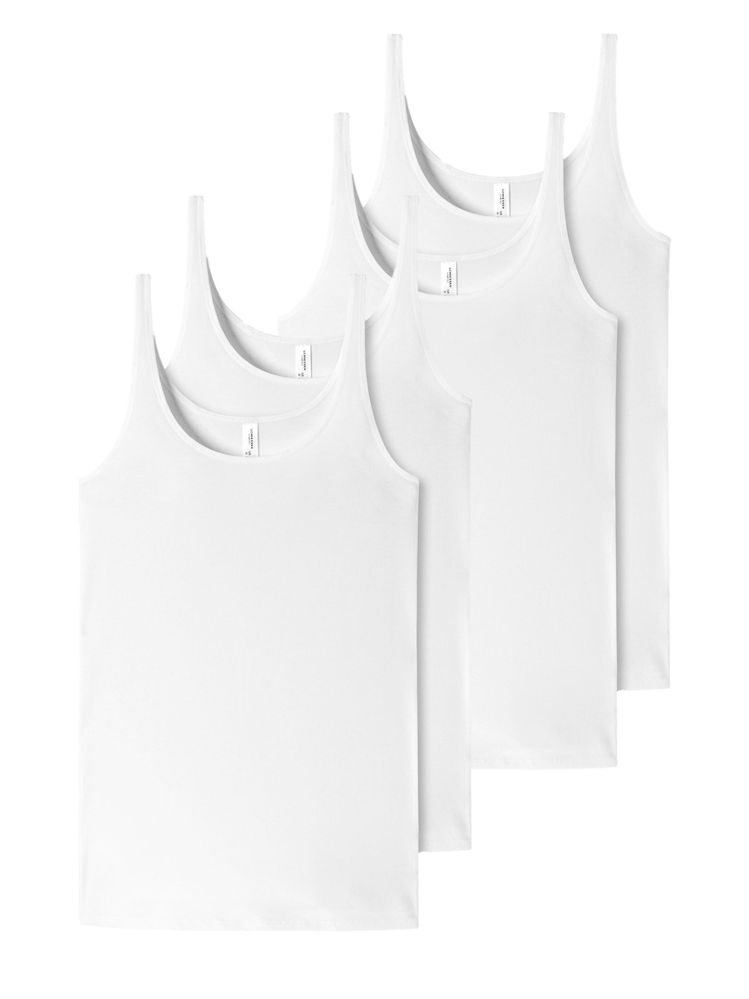 SCHIESSER Top ' 95/5 Organic Cotton ' in White: front