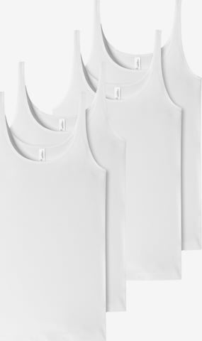 Haut ' 95/5 Organic Cotton ' SCHIESSER en blanc : devant