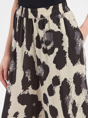 MSCH COPENHAGEN Loose fit Pleat-front trousers ' Karalie Jusia ' in Beige