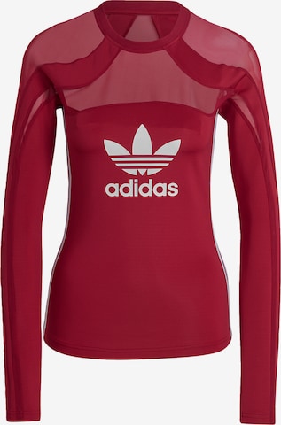 T-shirt 'Centre Stage Mesh' ADIDAS ORIGINALS en rouge : devant