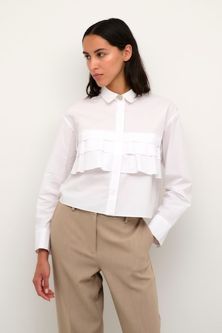 KAREN BY SIMONSEN Blouse 'Nilla' in Wit: voorkant