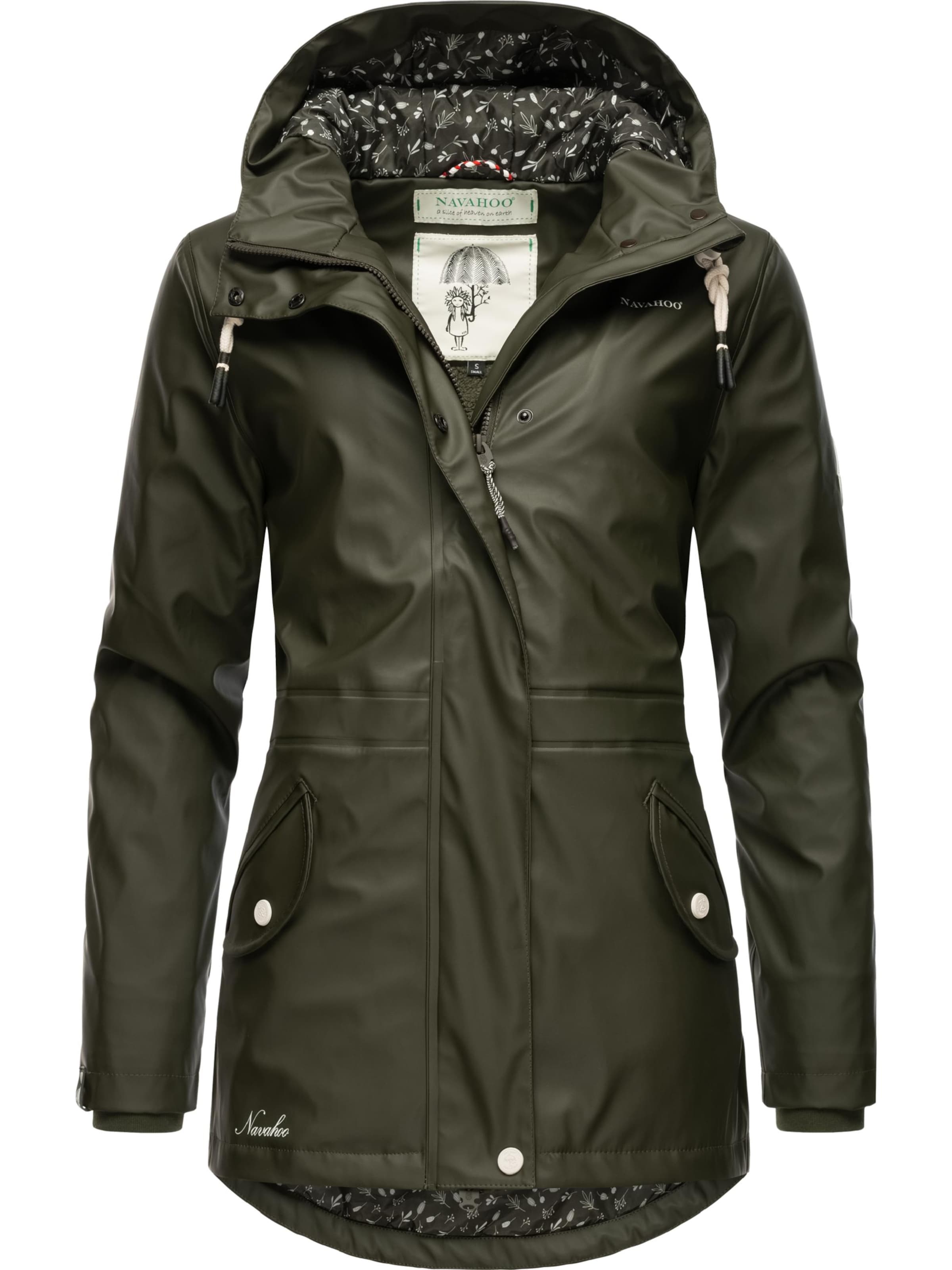 NAVAHOO Λειτουργικό μπουφάν 'Ocean Heart' σε πράσινο