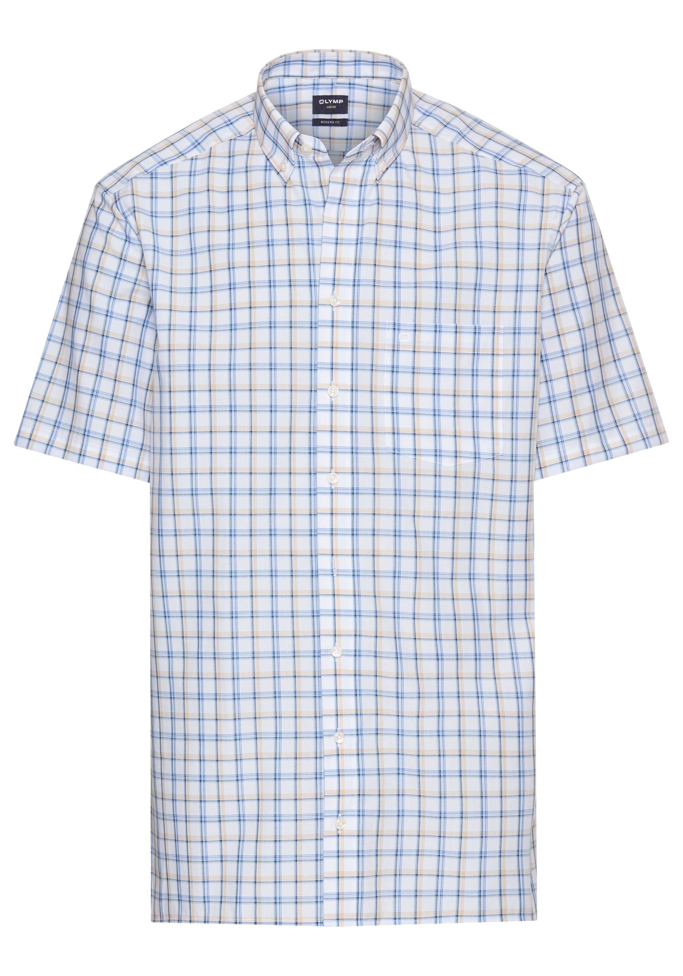 OLYMP Regular Fit Hemd in Blau: Vorderseite