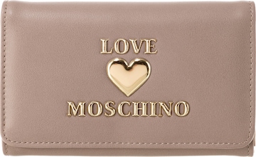 Love Moschino Portemonnaie in Beige: front