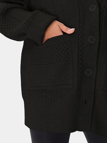 Les Lunes Knit Cardigan 'Alexis' in Black
