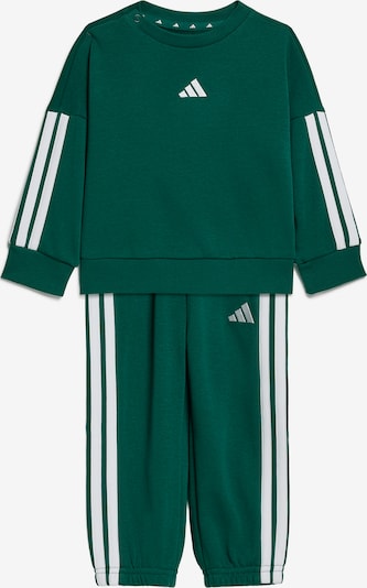 62 dydžio Treniruočių kostiumas 'Essentials' iš ADIDAS SPORTSWEAR, spalva – smaragdinė spalva / balta, Prekių apžvalga