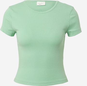 Gina Tricot Тениска в зелено: отпред