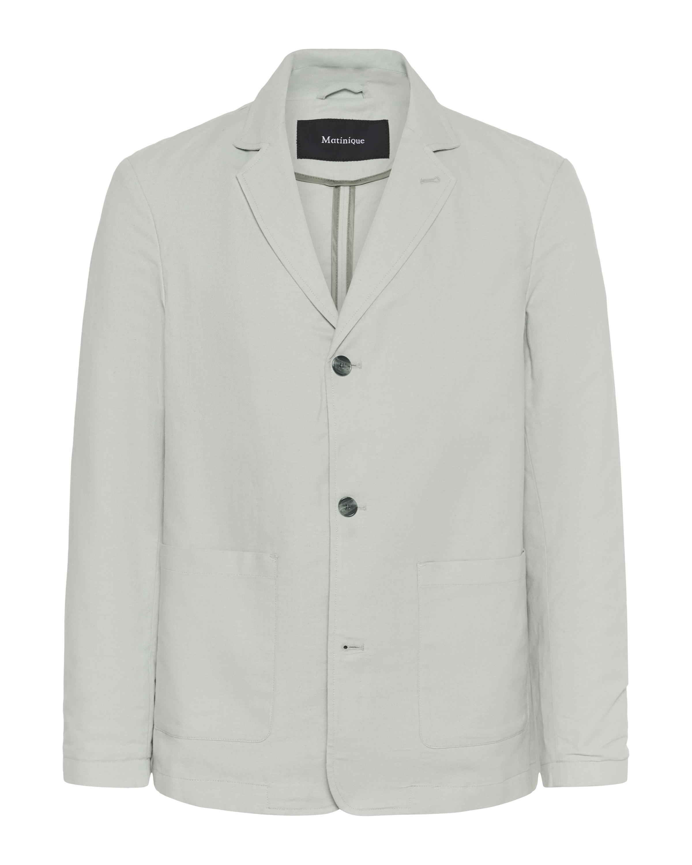Coupe regular Veste de costume Matinique en gris : devant