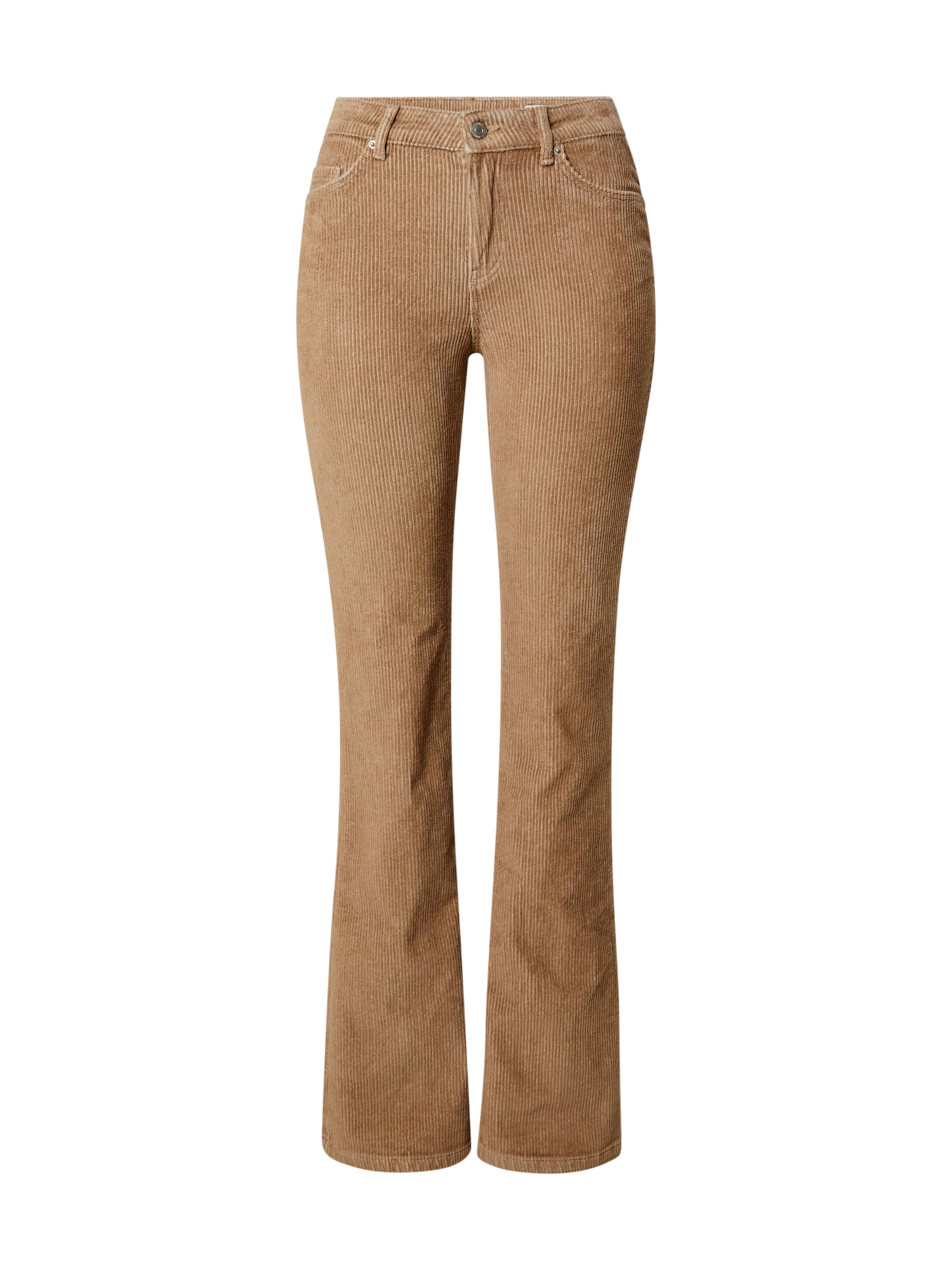 VERO MODA Flared Pants 'VMFLASH' in Brown: front