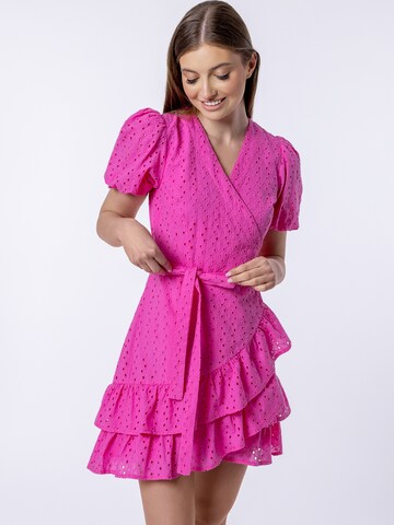 Robe Laurella en rose : devant