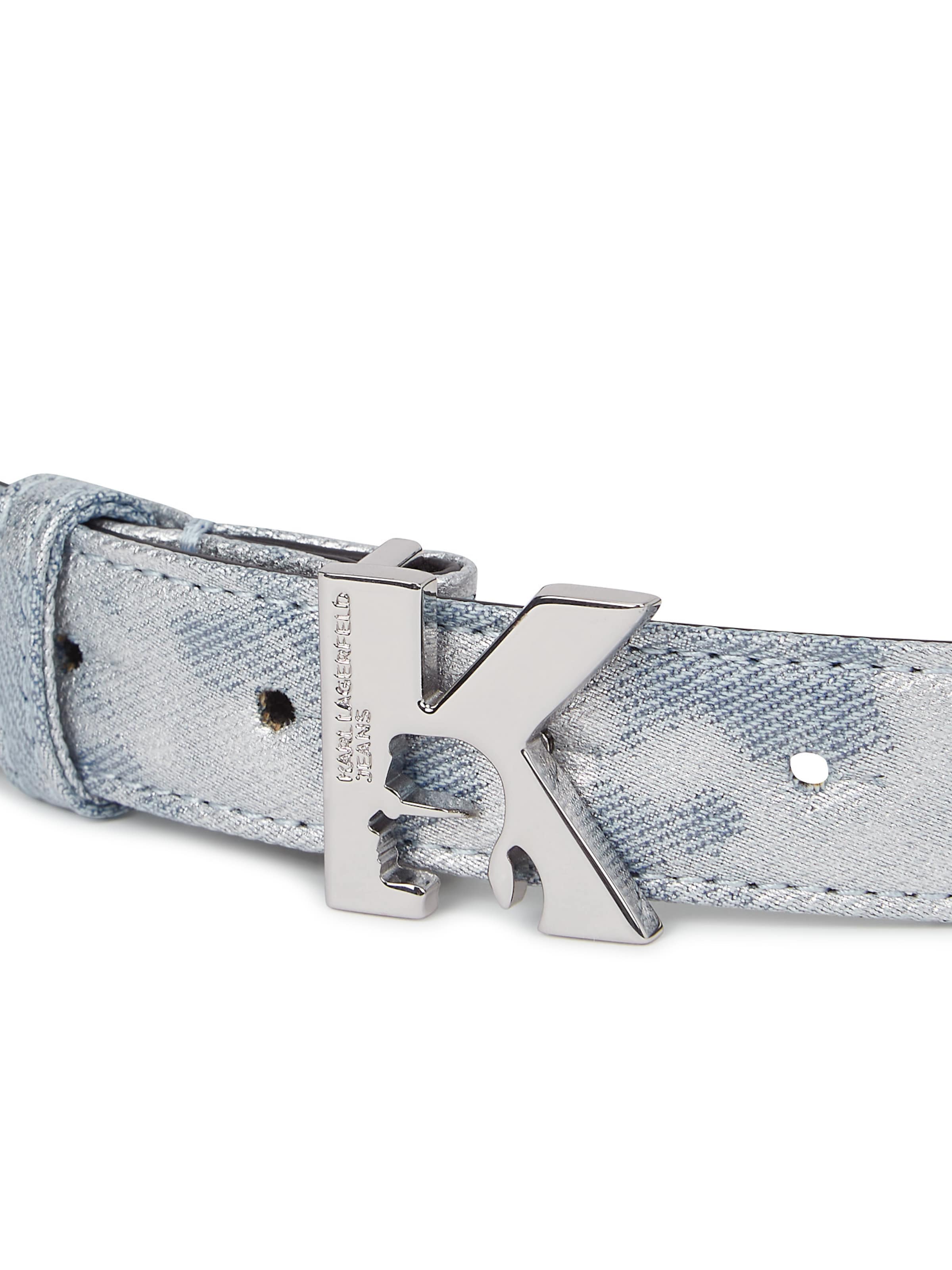 Curea de la KARL LAGERFELD JEANS pe argintiu