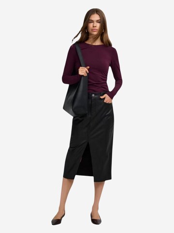 Gonna 'ONLBITTEN FAUX LEATH PENCIL SKIRT CC OTW 15373299' di ONLY in nero