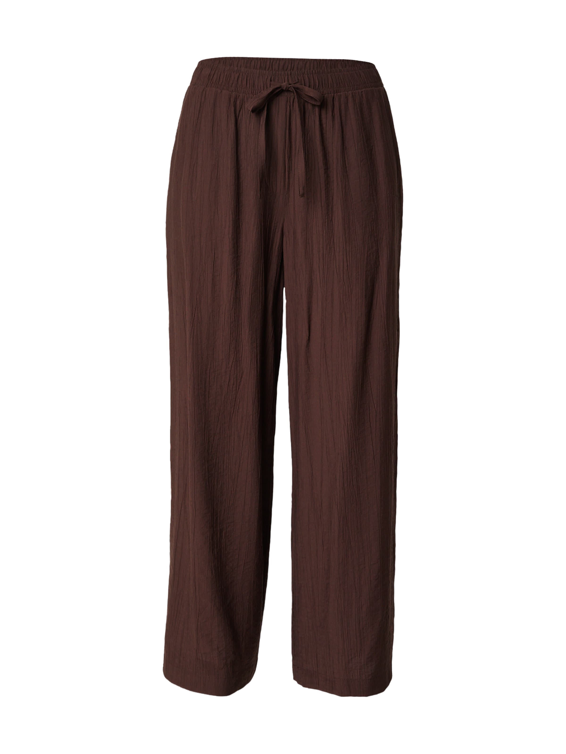 OPUS Wide leg Pants 'Marou' in Brown: front