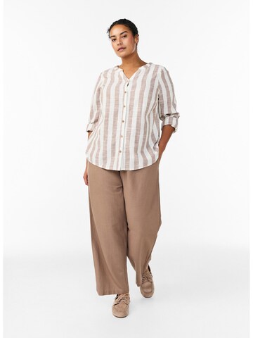 Zizzi Normální Kalhoty 'VEllie' – hnědá