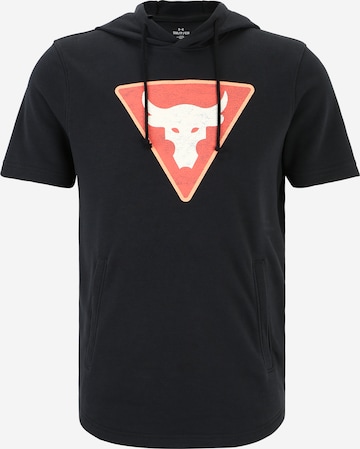 T-Shirt fonctionnel 'Project Rock' UNDER ARMOUR en noir : devant