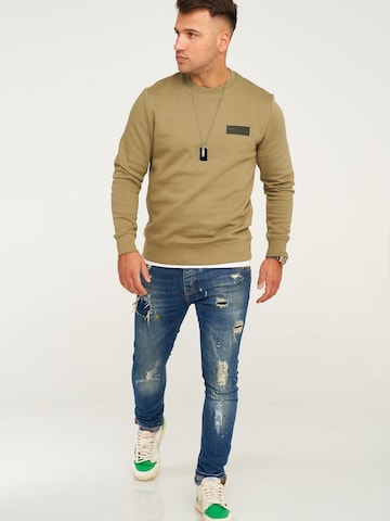 JACK JONES Sweatshirt 'JJCOPOPS'‌‌‌‌‌‌‌‌‌‌ in Grün