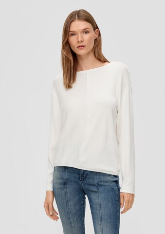 s.OliverSweater majica - bež boja: prednji dio
