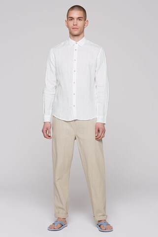 CMPD Slim fit Button Up Shirt in White